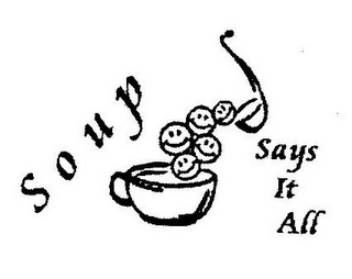 SOUP SAYS IT ALL logo
