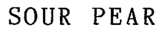 SOUR PEAR logo