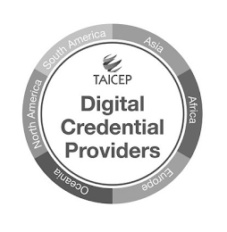 SOUTH AMERICA ASIA AFRICA EUROPE OCEANIA NORTH AMERICA TAICEP DIGITAL CREDENTIAL PROVIDERS logo