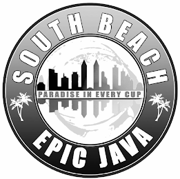 SOUTH BEACH EPIC JAVA PARADISE IN EVERY CUP logo