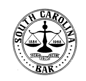 SOUTH CAROLINA BAR 1884 1968 SCBA 1975 SCSB logo