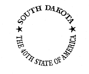 SOUTH DAKOTA THE 40TH STATE OF AMERICA logo