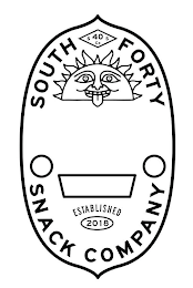 SOUTH FORTY S 40 S CO SNACK COMPANY ESTABLISHED 2018 logo