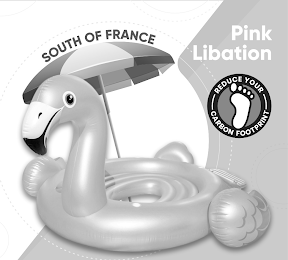 SOUTH OF FRANCE PINK LIBATION REDUCE YOUR CARBON FOOTPRINT logo