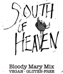 SOUTH OF HEAVEN BLOODY MARY MIX VEGAN · GLUTEN-FREE logo