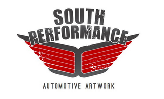 SOUTH PERFORMANCE AUTOMOTIVE ARTWORK logo