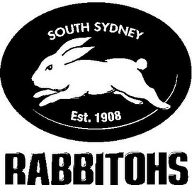 SOUTH SYDNEY EST. 1908 RABBITOHS logo