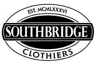SOUTHBRIDGE CLOTHIERS EST. MCMLXXXVI logo