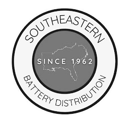 SOUTHEASTERN BATTERY DISTRIBUTION SINCE 1962 logo