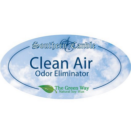 SOUTHERN CANDLE SC CLEAN AIR ODOR ELIMINATOR THE GREEN WAY NATURAL SOY WAX logo