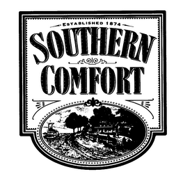 SOUTHERN COMFORT ESTABLISHED 1874 logo