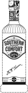 SOUTHERN COMFORT NEW ORLEANS ORIGINAL EST 1874 M.W. HERON NONE GENUINE BUT MINE, INSPIRED BY THE CRESCENT CITY PERFECTED BY M.W. HERON SC 18 74 logo