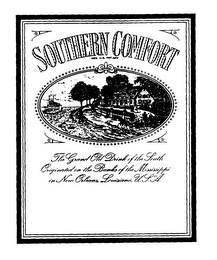 SOUTHERN COMFORT THE GRAND OLD DRINK OFTHE SOUTH ORIGINATED ON THE BANKS OF THE MISSISSIPPI IN NEW ORLEANS, LOUISIANA, U.S.A. logo