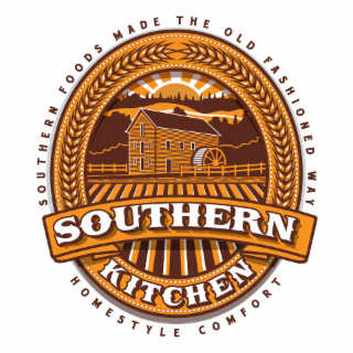 SOUTHERN FOODS MADE THE OLD FASHIONED WAY HOMESTYLE COMFORT SOUTHERN KITCHEN logo