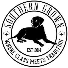 SOUTHERN GROWN WHERE CLASS MEETS TRADITION EST. 2014 logo