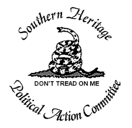 SOUTHERN HERITAGE POLITICAL ACTION COMMITTEE DON'T TREAD ON ME logo