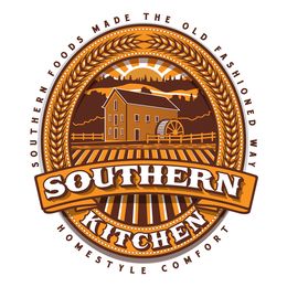 SOUTHERN KITCHEN SOUTHERN FOODS MADE THE OLD FASHIONED WAY HOMESTYLE COMFORT logo