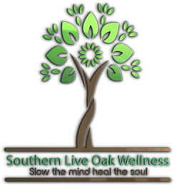 SOUTHERN LIVE OAK WELLNESS SLOW THE MIND HEAL THE SOUL logo