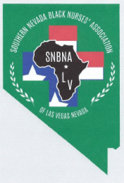 SOUTHERN NEVADA BLACK NURSES' ASSOCIATION OF LAS VEGAS NEVADA SNBNA LV logo