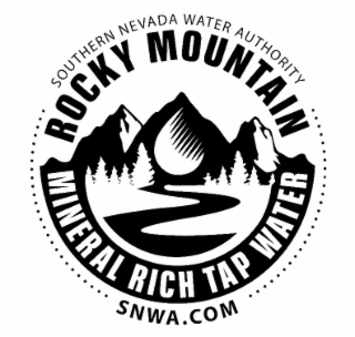 SOUTHERN NEVADA WATER AUTHORITY ROCKY MOUNTAIN MINERAL RICH TAP WATER  SNWA.COM logo