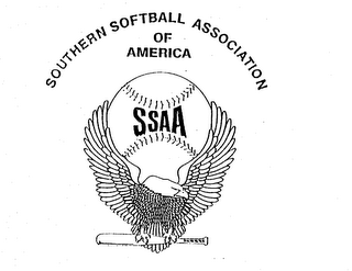SOUTHERN SOFTBALL ASSOCIATION OF AMERICA SSAA logo