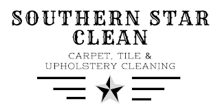 SOUTHERN STAR CLEAN CARPET, TILE & UPHOLSTERY CLEANING logo