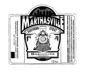 SOUTHERN STOUT MARTHASVILLE BREWING COMPANY ATLANTA GEORGIA logo