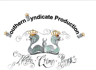 SOUTHERN SYNDICATE PRODUCTIONS WHERE CRIME PAY$ logo