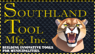 SOUTHLAND TOOL MFG. INC. BUILDING INNOVATIVE TOOLS FOR MUNICIPALITIES. logo
