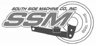 SOUTHSIDE MACHINE CO., INC. SSM SINCE 1959 logo