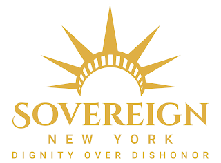 SOVEREIGN NEW YORK DIGNITY OVER DISHONOR logo