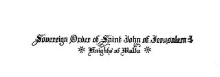 SOVEREIGN ORDER OF SAINT JOHN OF JERUSALEM KNIGHTS OF MALTA logo