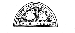 SOVIET AMERICAN WOOL PEACE FLEECE logo