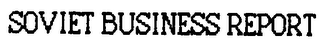 SOVIET BUSINESS REPORT logo