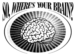 SO,WHERE'S YOUR BRAIN? logo