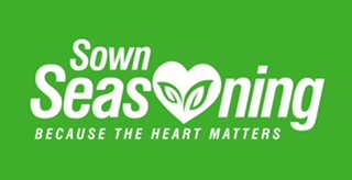 SOWN SEASONING BECAUSE THE HEART MATTERS logo