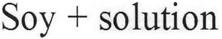 SOY + SOLUTION logo