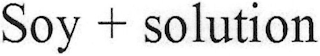 SOY + SOLUTION logo