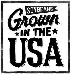 SOYBEANS GROWN IN THE USA logo