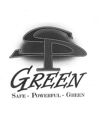 SP GREEN SAFE - POWERFUL - GREEN logo