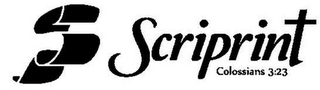 SP SCRIPRINT COLOSSIANS 3:23 logo
