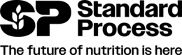 SP STANDARD PROCESS THE FUTURE OF NUTRITION IS HERE logo