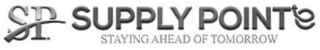 SP SUPPLY POINTE STAYING AHEAD OF TOMORROW logo