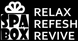 SPA BOX RELAX REFRESH REVIVE logo