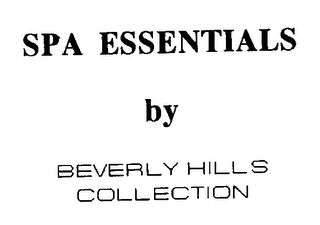 SPA ESSENTIALS BY BEVERLY HILLS COLLECTION logo