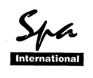 SPA INTERNATIONAL logo
