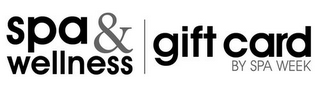 SPA & WELLNESS GIFT CARD BY SPA WEEK logo
