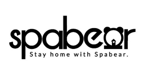SPABEAR STAY HOME WITH SPABEAR. logo