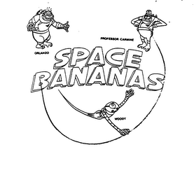 SPACE BANANAS ORLANDO PROFESSOR CARMINE WOODY logo