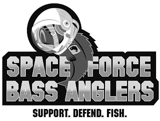 SPACE FORCE BASS ANGLERS SUPPORT. DEFEND. FISH. logo